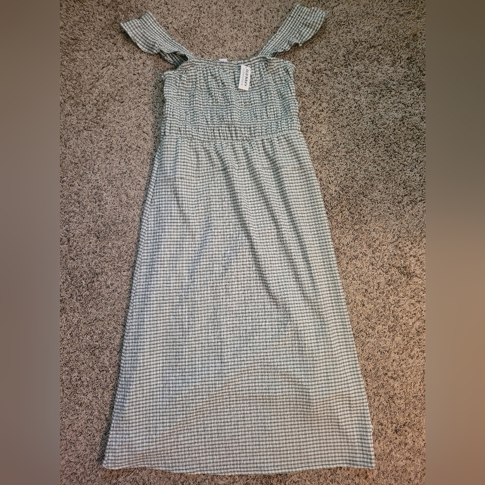 Old Navy Green Gingham Dress